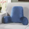 coussin de lecture pour canapé bleu roi