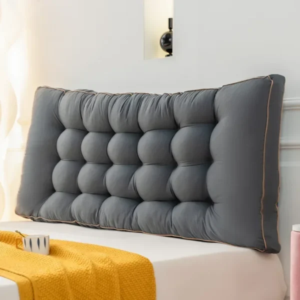 coussin de lecture tête de lit anthracite