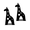 serre livre girafe noir