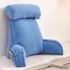 coussin de lecture luxe bleu