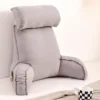 coussin de lecture luxe gris