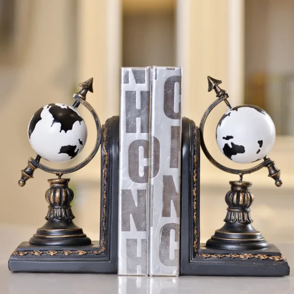 serre livre globe vintage blanc