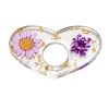 bague de lecture losange corail translucide