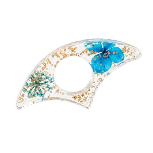 Bague de lecture fleur bleue