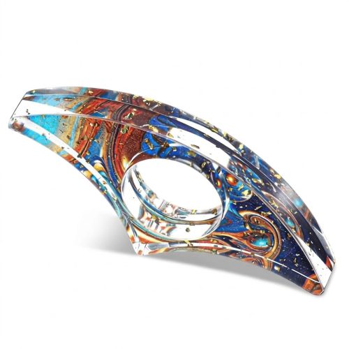 Bague de lecture losange bleu marine
