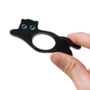 bague de lecture chat bois noir