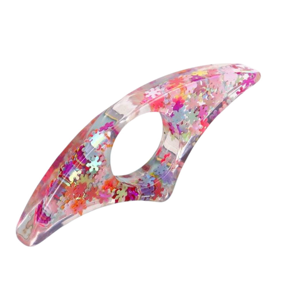 Bague de lecture flocon multicolore bague de lecture flocon multicolore