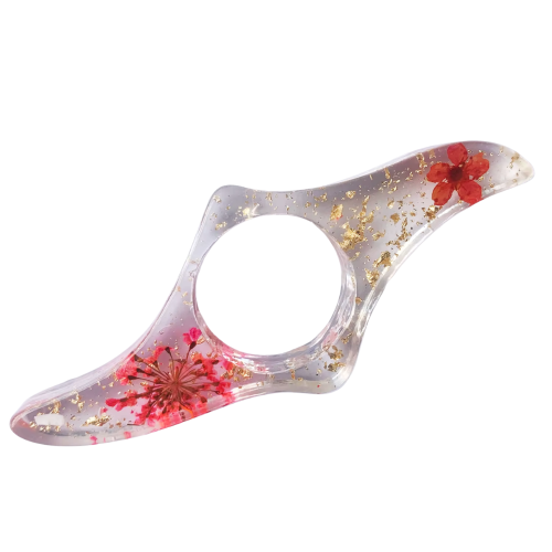 Bague de lecture transparente double rose